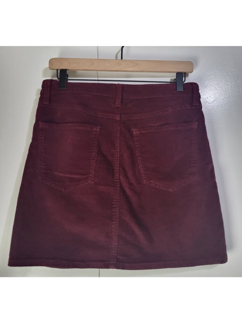 So Kohl's Junior Women's SZ 11 Corduroy Mini Skirt y2k clueless grunge Full Zip - Picture 2 of 8